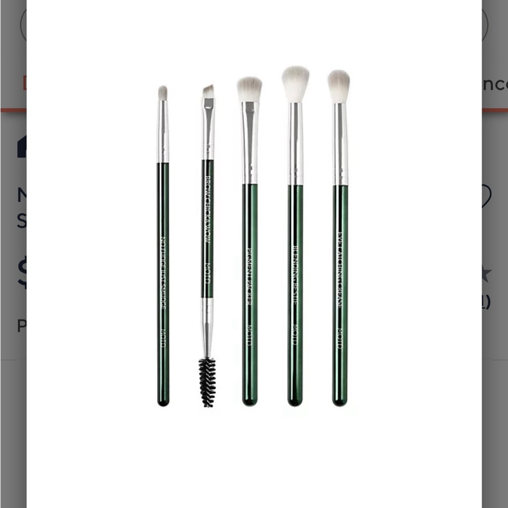 MOTD Cosmetics Set of 5 Starter Eye Makeup Brush Set